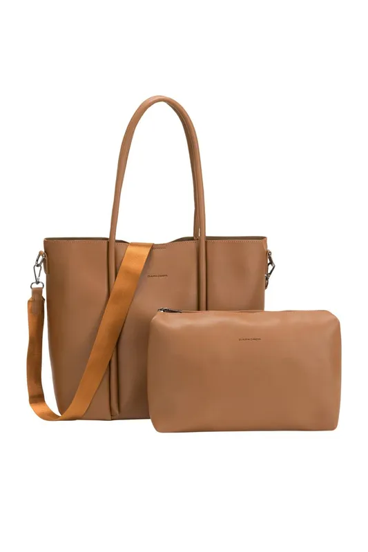 Claudia Canova Women's Pure Carryall Tote Bag in Tan Tan