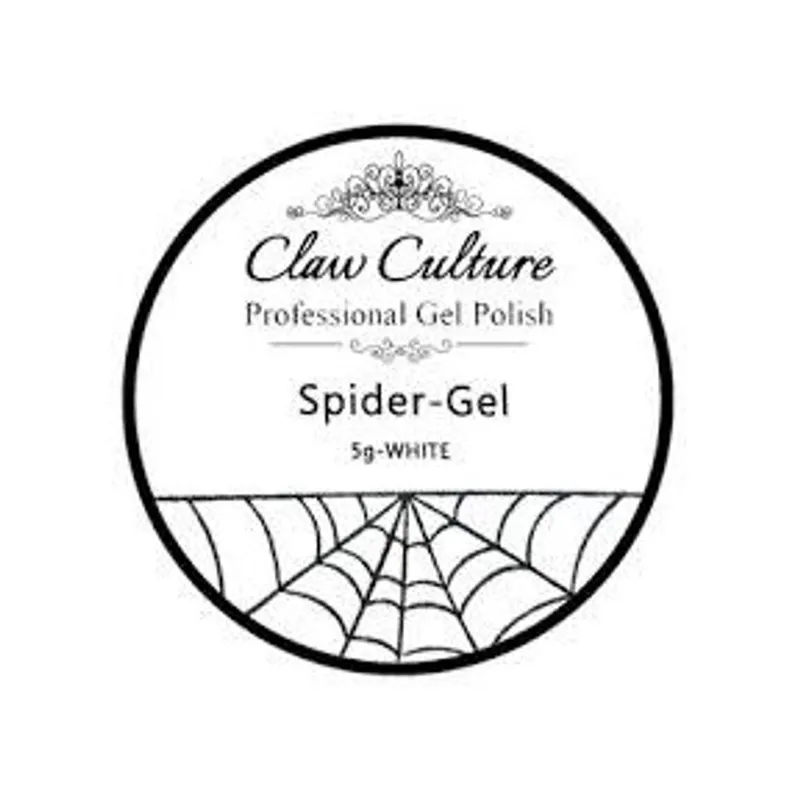 Claw Culture Spider Gel Nail Art 5g - White - White
