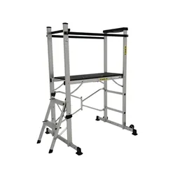 Climb-It Folding Work Platform Steel Handrails 880mm Aluminium EP880Y