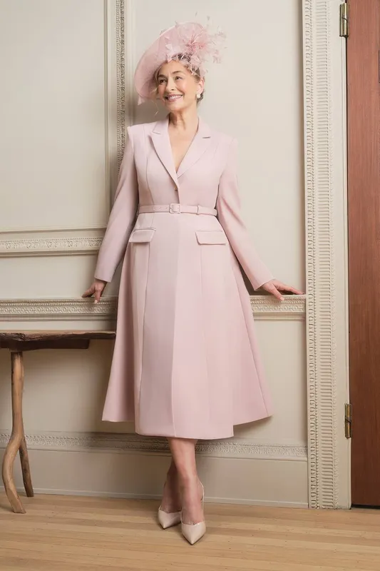 Coast Women's Lisa Tan Tailored Coat in Blush Size: 12 Blush 12