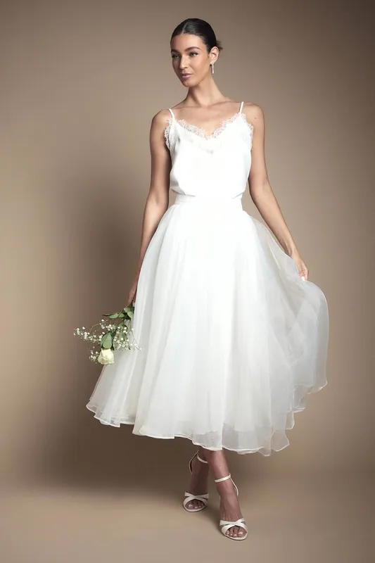 Coast Women's Organza Bridal Skirt in Ivory Size: 10 - Ivory