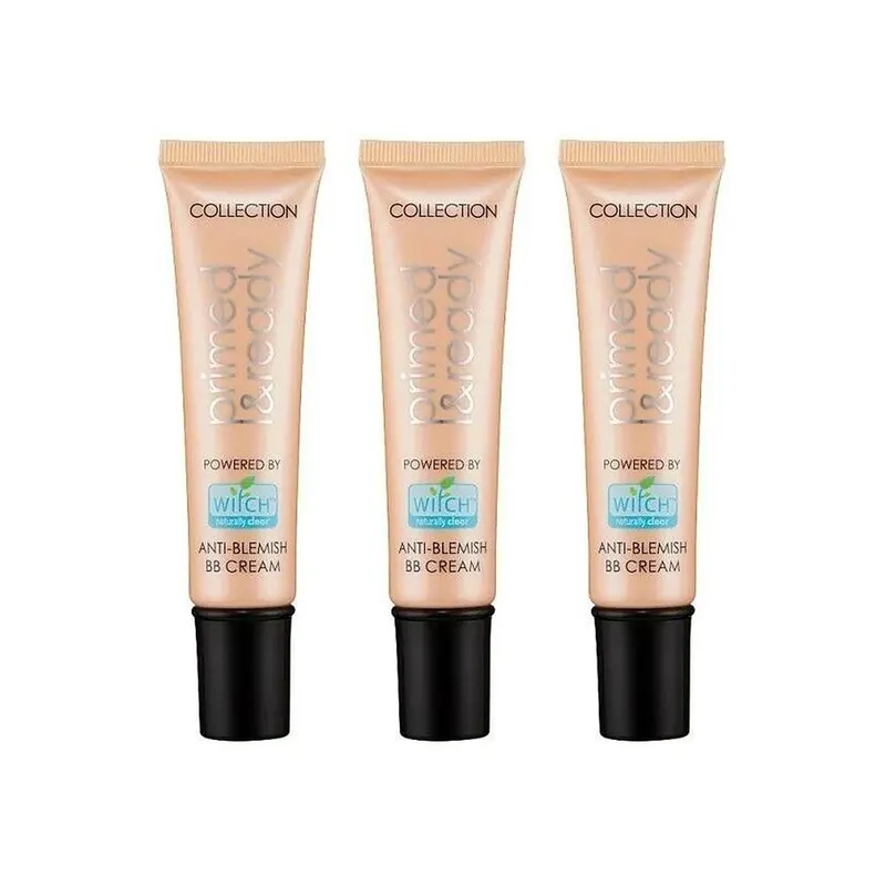 Collection Women's Primed & Ready Anti Blemish BB Cream - BB6 - 3 x 30ml Bb6 One Size female
