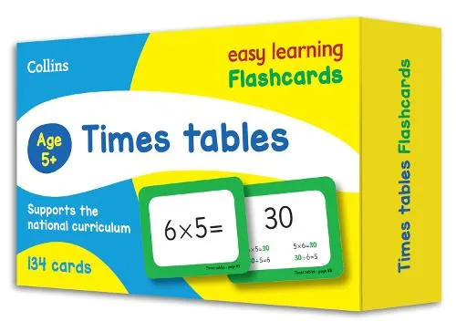 Collins Easy Learning Times Tables Flashcards