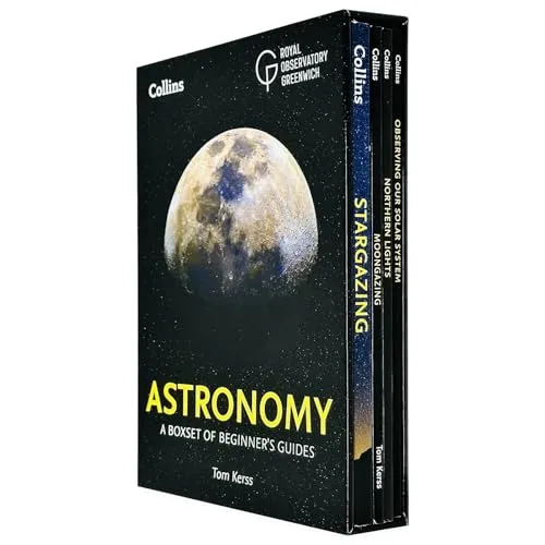 Collins Beginner's Guides of Astronomy 4 Books Collection Box Set (Stargazing, Moongazing, Northern Lights and Observing our Solar System)