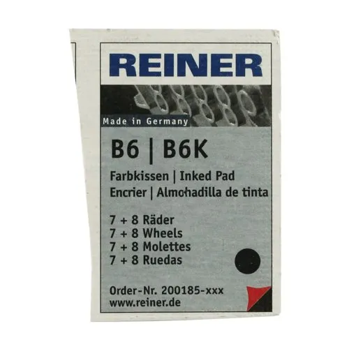Colop Reiner B6/8K Replacement Ink Pad Black (2 Pack)