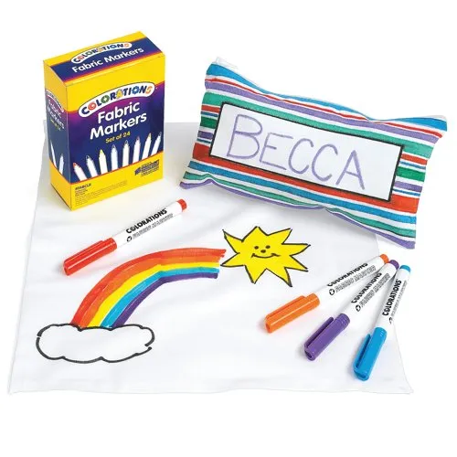 Unbranded Fabric Markers Assorted (Pack of 24) AR02326