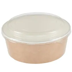 Colpac Vegware Compostable Hot Food Pot Flat Lids 170ml/6oz and 230ml/8oz