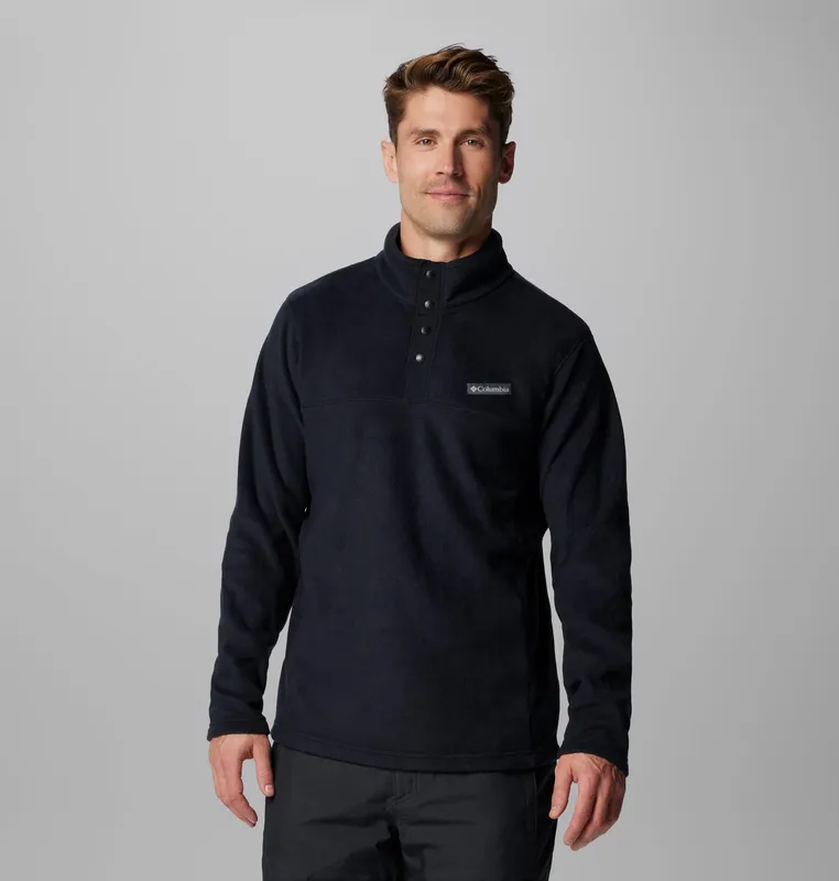 Columbia - Men's Steens Mountain™ II Half Snap Fleece - Black Size XL Men