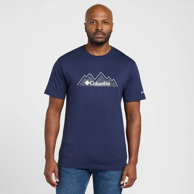 Columbia Men's Scar Infill T-Shirt, Navy