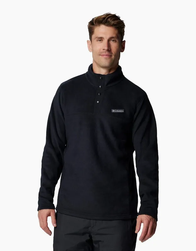 Men's Columbia Steens Mountain Half Snap II Men's Black Fleece Jacket - Size: 38