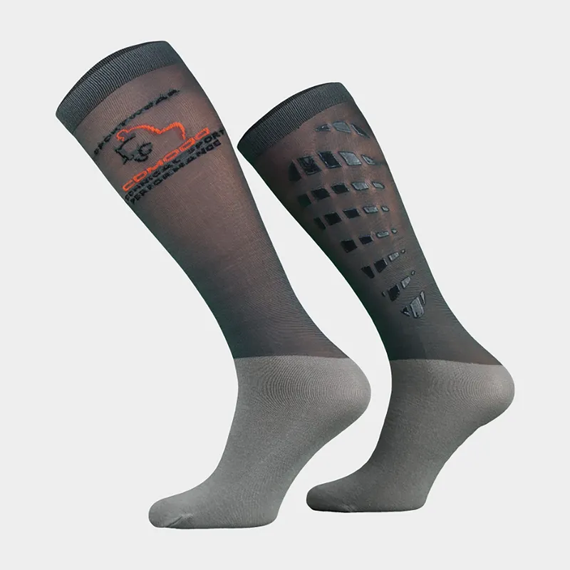 Comodo Unisex Silicone Grip Socks, Anthracite