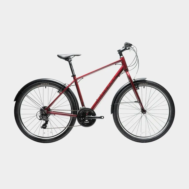 Compass Curb Hybrid Bike, Red XL