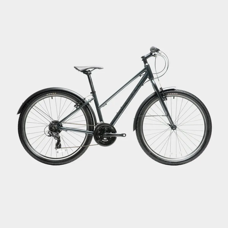 Compass Curb Low Step Hybrid Bike, Teal M-L