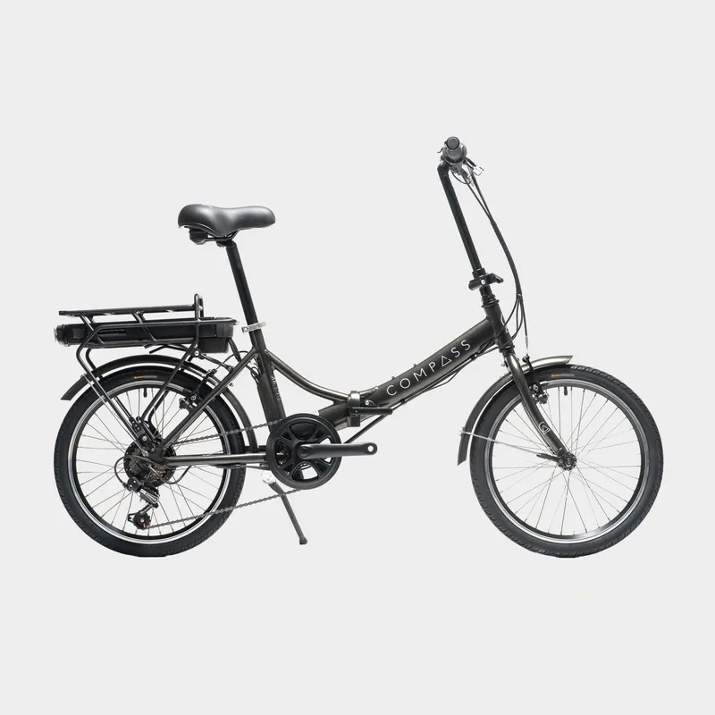 Compass Electric Folding Bike, Black