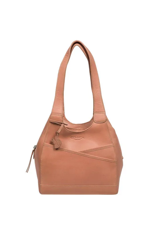 Conkca London Women's 'Juliet' Leather Handbag in Light Pink Light Pink female