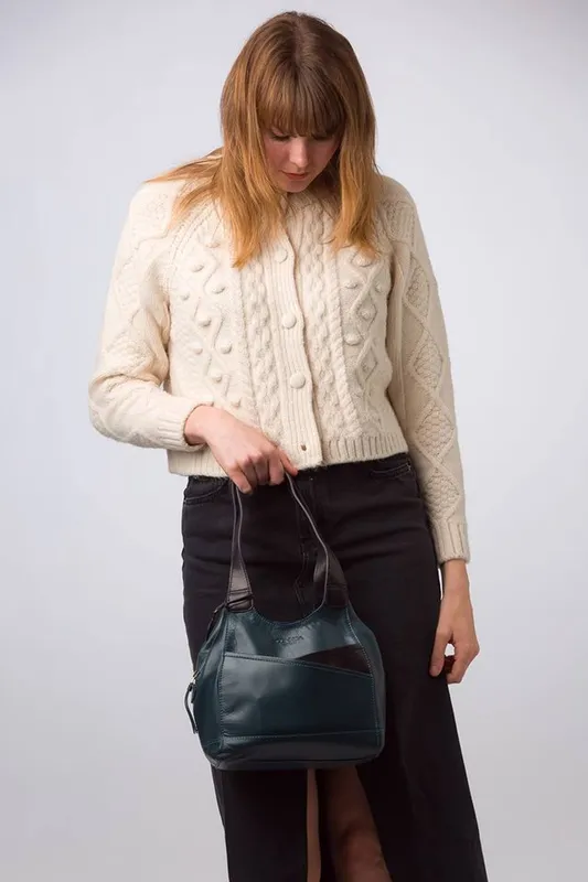 Conkca London Women's 'Juliet' Leather Handbag in Mid Navy Mid Navy female