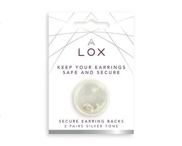 Connoisseurs Lox Silver Secure Earring Backs 2 Pairs