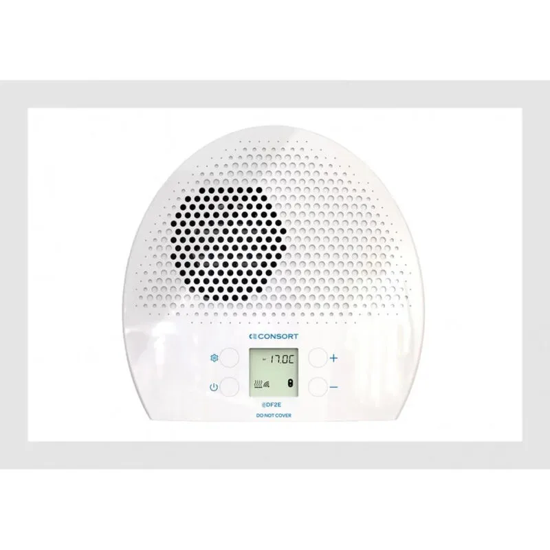Consort Claudgen DF2E Wall-Mounted Downflow Fan Heater with Digital Thermostat and 7-Day Timer