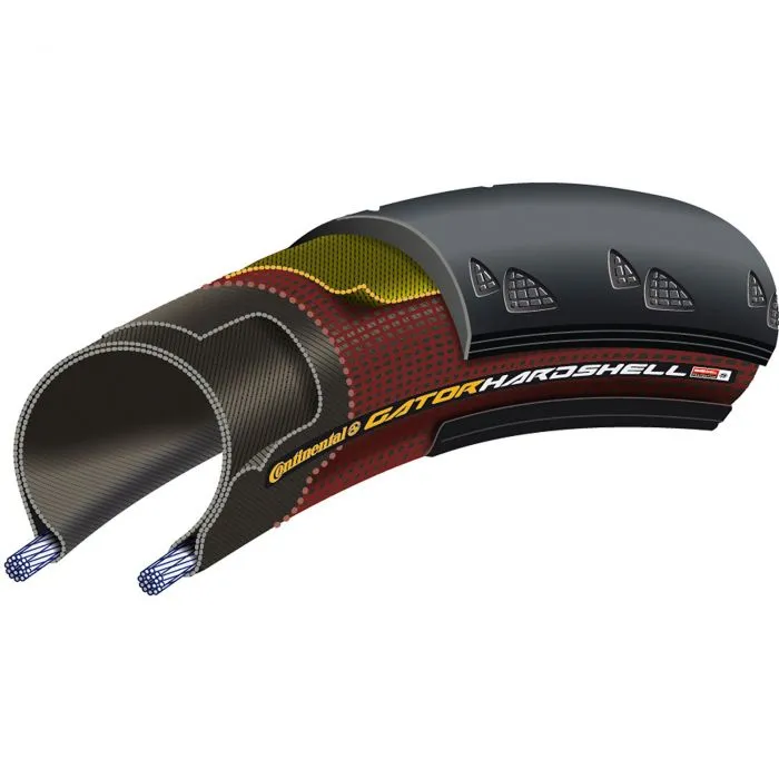 Continental Gator Hardshell Tyre - 700c x 28mm - Wire Bead - 700 x 28 - Wire Bead