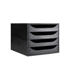 Contour Ergonomics 4 Drawer Set Black