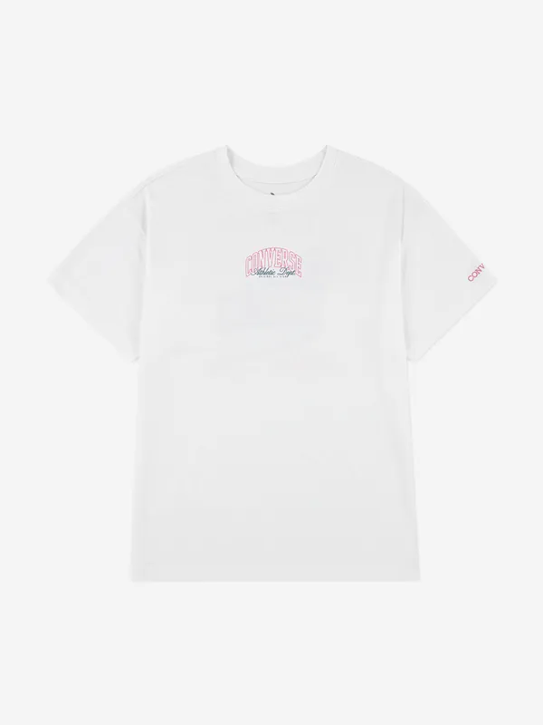 Converse Girls Chuck Taylor Boyfriend T-Shirt in White