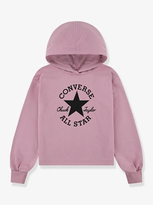 Hooded Converse sweatshirt rose