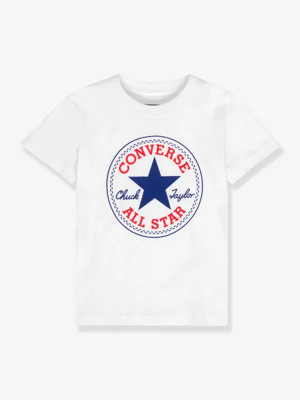T-shirt for Children, Chuck Patch by Converse white 3/4Y