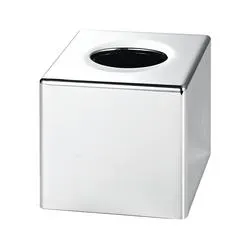 Corby of Windsor Devon Cube Tissue Box Holder Chrome (Pack of 6) 4458