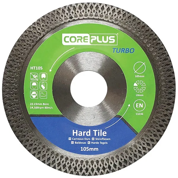 Coreplus - CORDBHT180 HT180 Hard Tile Turbo Diamond Blade 180mm CORDBHT180
