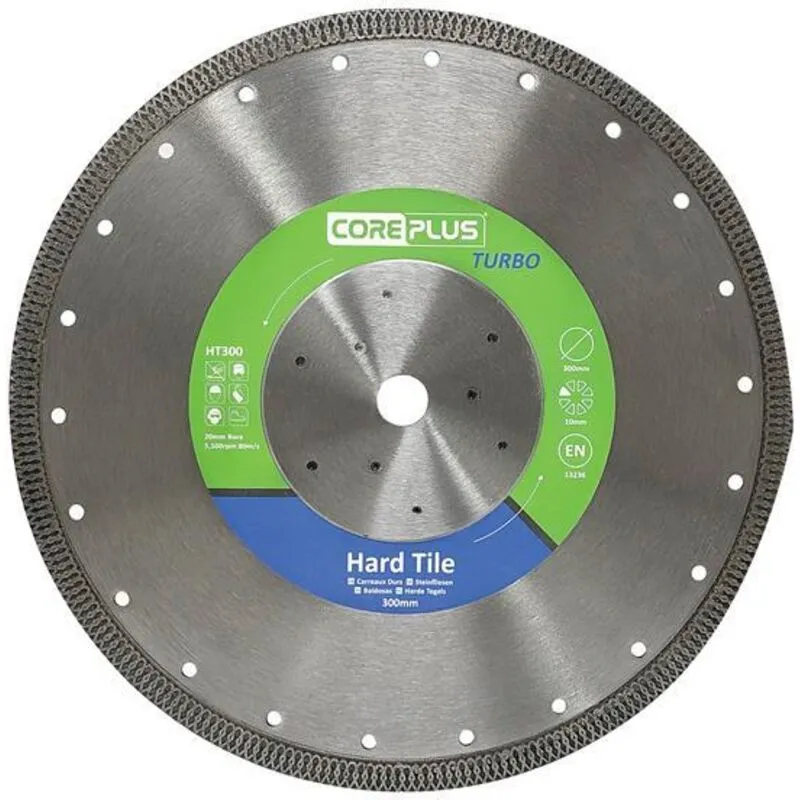 Coreplus Hard Tile Cutting Turbo Diamond Blade 300mm