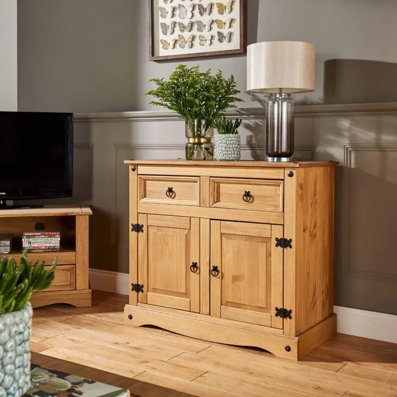 Corona 2 Door 2 Drawer Cupboard Pine