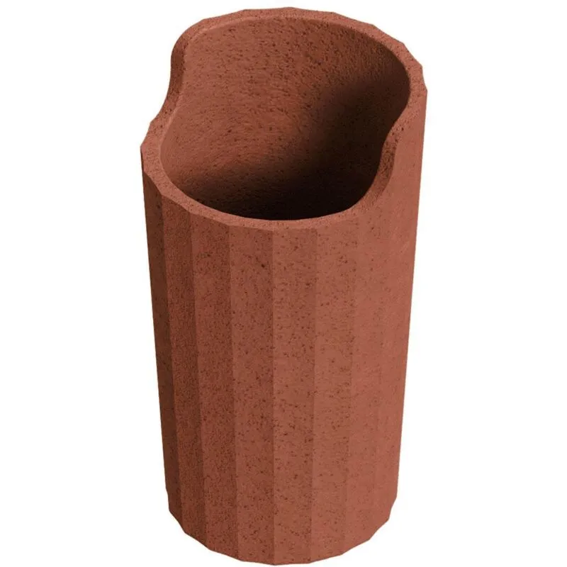 Cosmic - Avenir Countertop Toothbrush Holder with Polygonal Design Terracotta