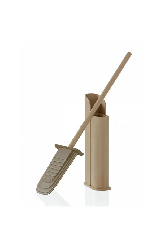 Cosmic Silicone Toilet Brush Self-Adhesive Slim Beige Flat Collection Beige