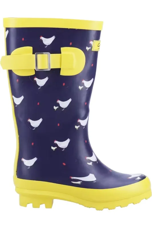 Cotswold Farmyard Kids Chicken Wellington Boots