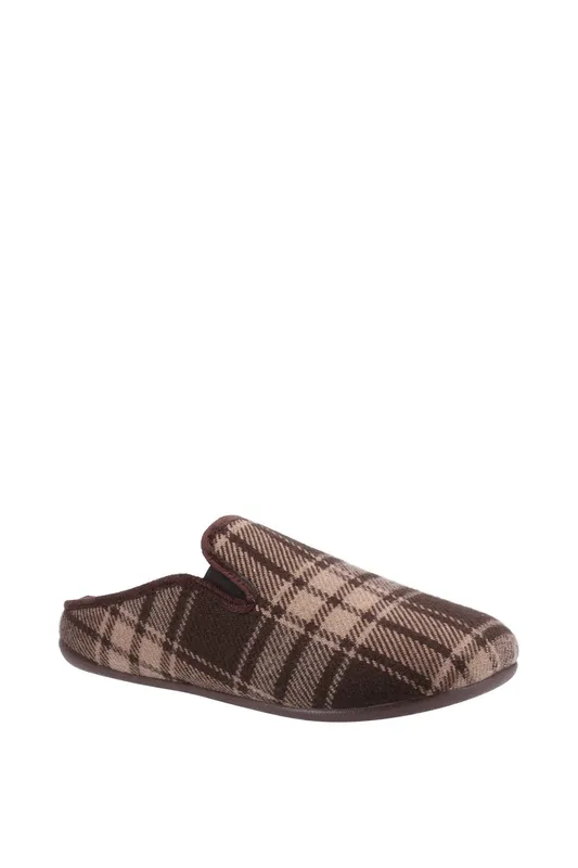 Cotswold Men's Syde Slipper in Brown Size: 10 Brown 10