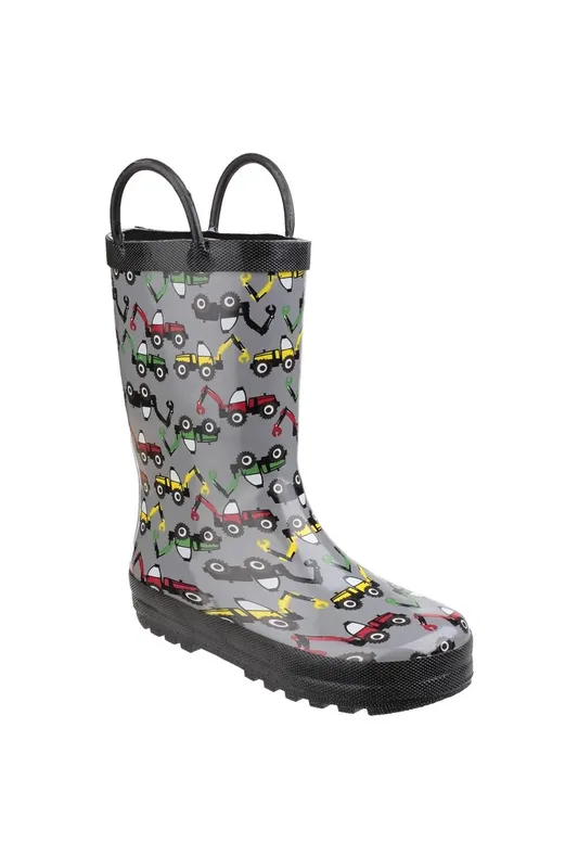 Cotswold 'Puddle' Rubber Wellington Boots in Grey Size: Infant 10 Grey Infant 10