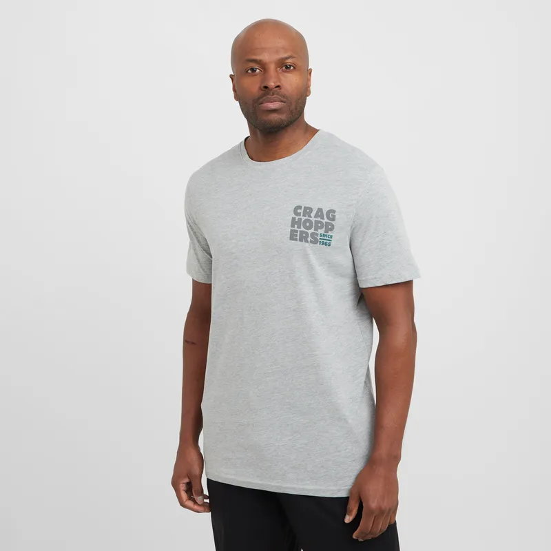 Craghoppers Men's Lucent Short Sleeve T-Shirt, Grey