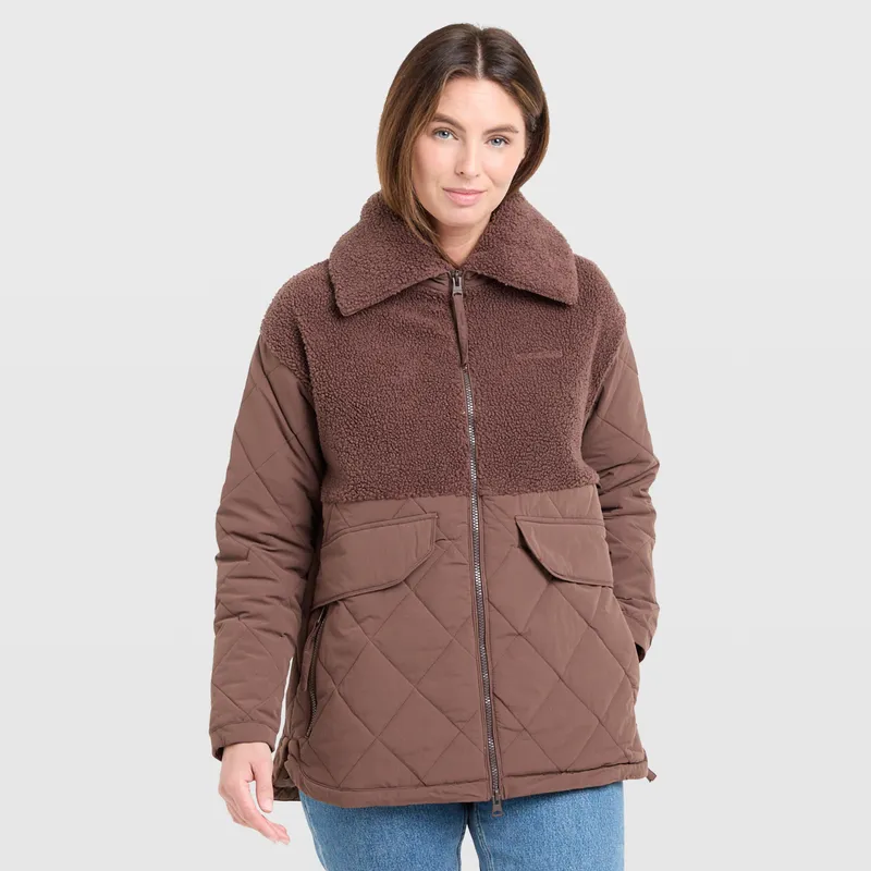 Craghoppers Women's Fairfield Hybrid Jacket, Dark Truffle