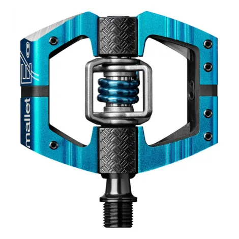 Crank Brothers Mallet E Pedals - Blue / Standard 52mm