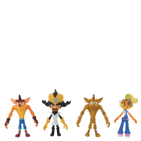 Crash Bandicoot Action Figures – 4 Pcs