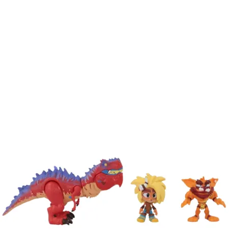 Crash Bandicoot Dino Dash Diorama Figures â 3 Pcs