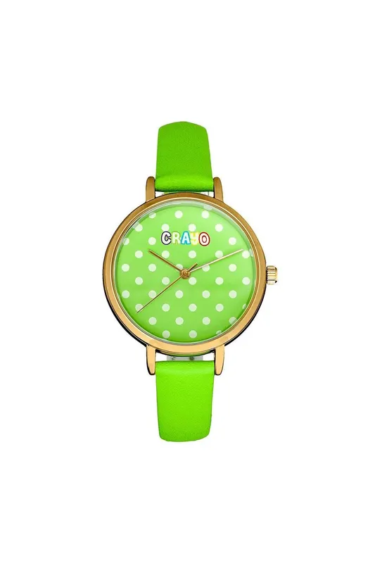 Crayo Dot Strap Watch in Green Green One Size