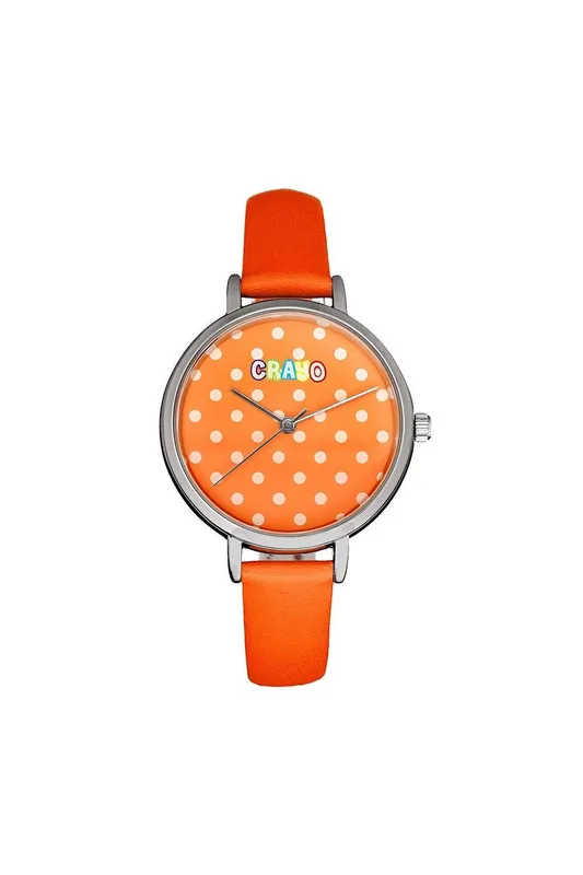 Crayo Dot Strap Watch in Orange Orange One Size
