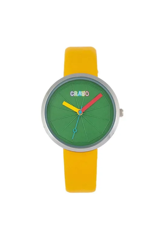 Crayo Metric Unisex Watch in Yellow Yellow One Size