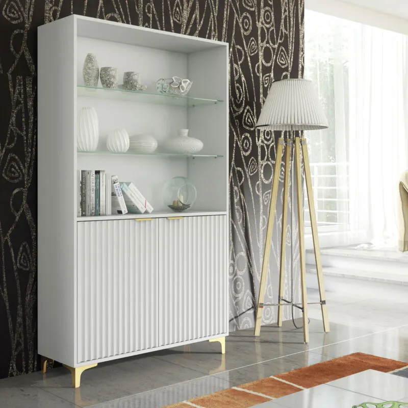 Creative Furniture - Tide Crest Display Cabinet - White - 175cm