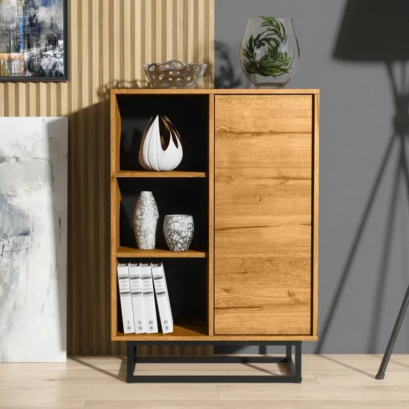 Creative Furniture Elysian Loft Sideboard 100cm - Dark Oak in Dark Brown Dark Brown