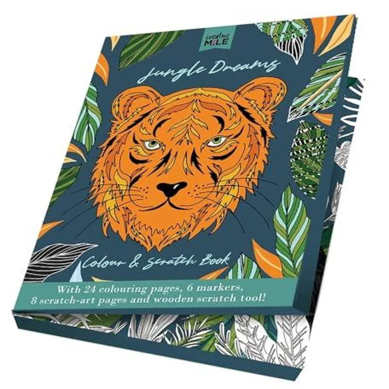 Five Mile Jungle Dreams Colour And Scratch Book