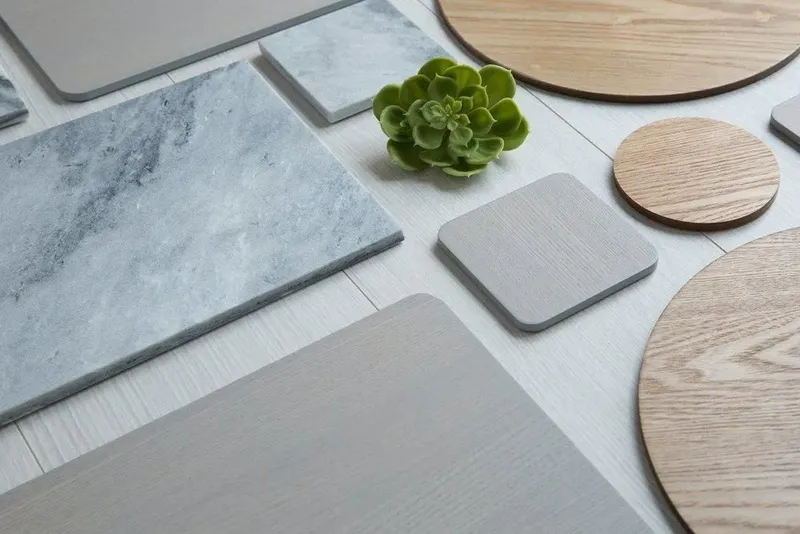 Creative Tops - Naturals Wood Veneer Pack Of 4 Placemats Grey