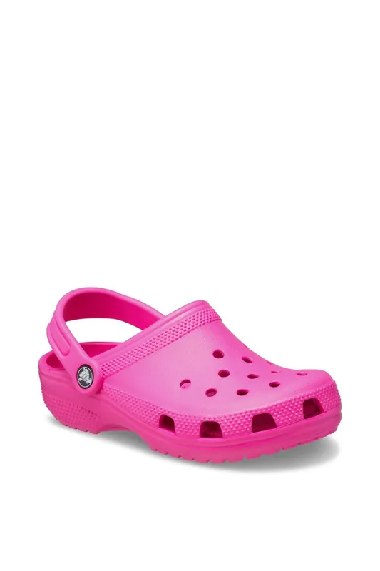 Crocs Girl's Kids Classic Clog in Pink Size: 3 Pink