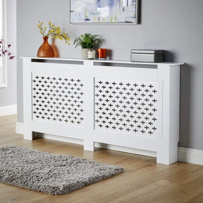 Crofton XL Radiator Cover - White